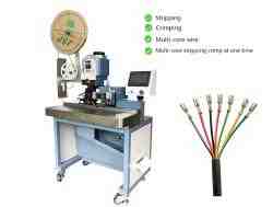 Multi-core sheathed cable stripping and ferrules crimping machine WPM-32
