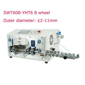 2 - 11mm² SWT608-YHT6 4/6/8-Wheel Stripper, with Straightener, Touch Screen - Product Image