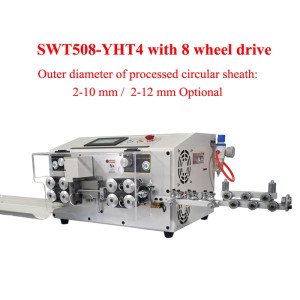 SWT508 YHT4 2 - 12mm Wire Stripper, 8-Wheel w/ Blades, Peel & Cut Cables - Product Image