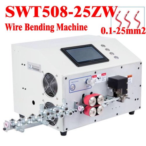 0.1 - 25mm² SWT508-ZW25 Auto Wire Bending & Stripping Machine, PVC Cable Bender - Product Image