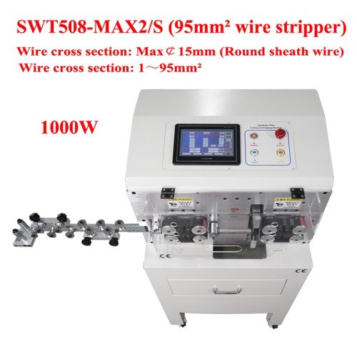 1 - 95mm² SWT508-MAX2/S Computer Auto Wire Stripper, Vertical Box, Cable Peel & Cut - Product Image