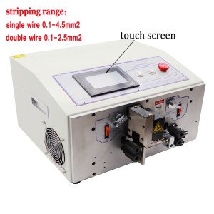 220V/110V SWT508SDB2S Double Wire Auto Stripper, Touch Screen - Product Image