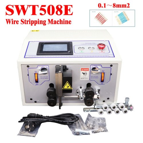 0.1 - 8.0mm² SWT508E English Touch Screen Auto Wire Stripper & Crimping Cutter - Product Image