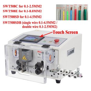 0.1 - 8.0mm² Touch Screen SWT508C/SD/E Auto Wire Stripper, Adjustable Cable Cutter - Product Image