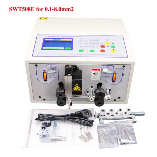 0.1 - 8mm² SWT508E Computer Wire Stripper, 220V/110V, Auto Peel, Cut & Strip Cables - Product Image