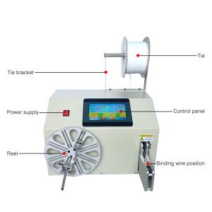 Countable Meter Winding and Binding Machine, Wire Count Meter Winding and Binding Machine, USB Cable Counting Machine - Product Image